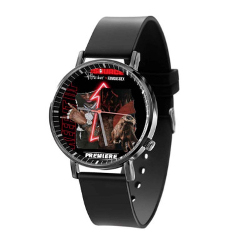 Keep It Up Phresher Feat Famous Dex Black Quartz Watch With Premium Gift Box for Unisex