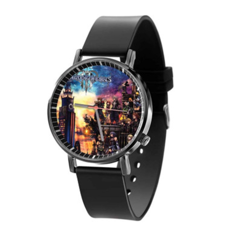 Kingdom Hearts 3 Games Black Quartz Watch Unisex With Premium Gift Box