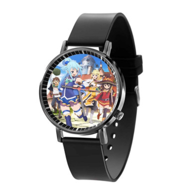KonoSuba Unisex Black Quartz Watch With Premium Gift Box