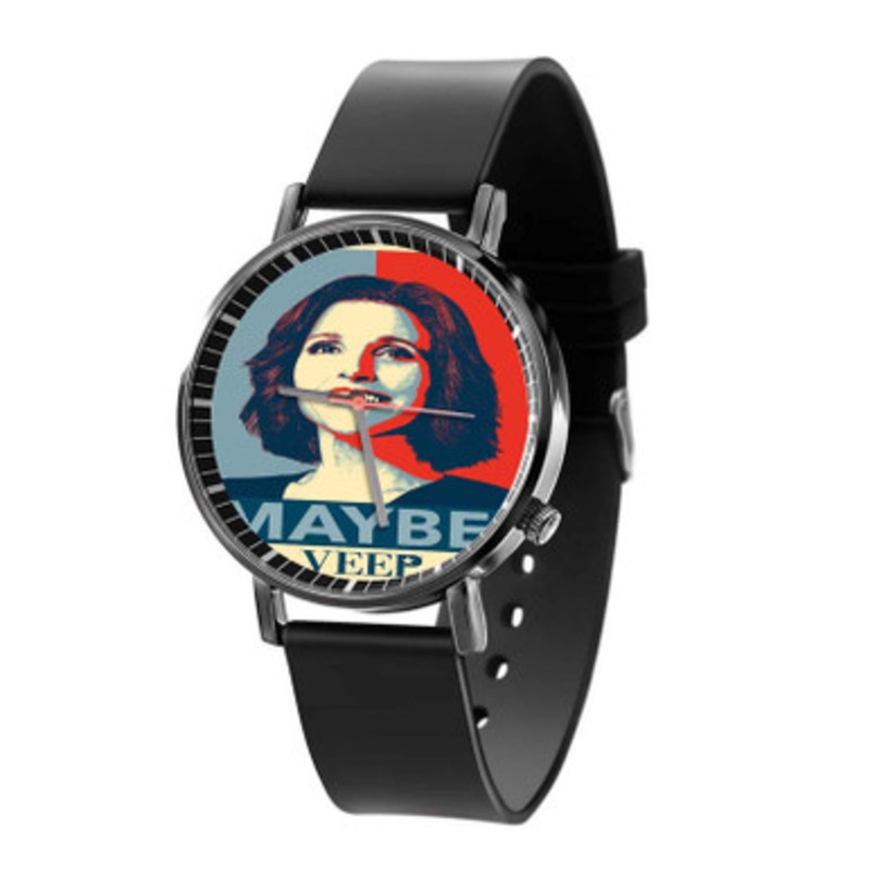 Maybe Veep Unisex Black Quartz Watch With Premium Gift Box