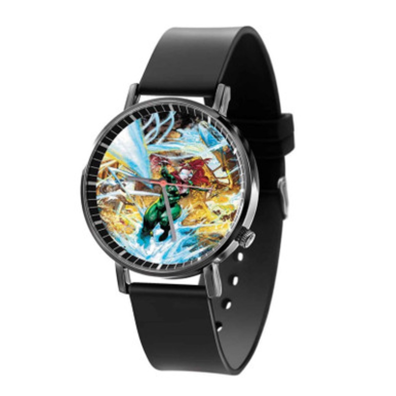 Mera DC Comics Unisex Black Quartz Watch With Premium Gift Box