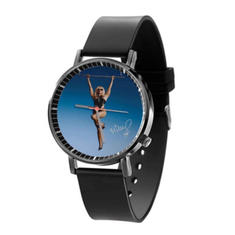 Miley Cyrus Black Quartz Watch Unisex With Premium Gift Box