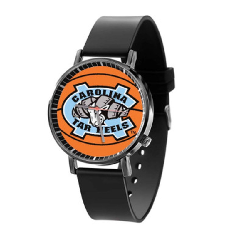 North Carolina Tar Heels Black Quartz Watch Unisex With Premium Gift Box