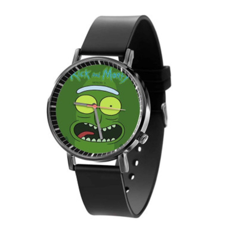 Rick and Morty Quality Black Quartz Watch With Premium Gift Box for Unisex