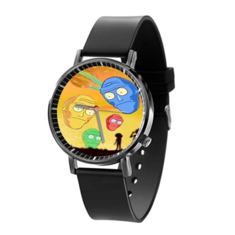 Rick and Morty Silhouette Great Unisex Black Quartz Watch With Premium Gift Box