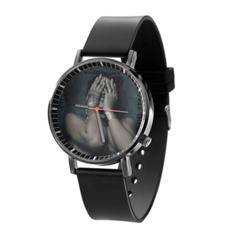 Rihanna Work feat Drake Arts Unisex Black Quartz Watch With Premium Gift Box