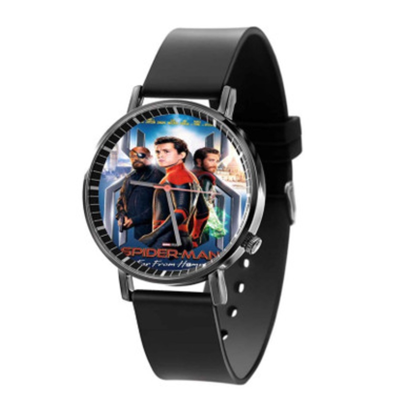 Spider Man Far From Home 2 Black Quartz Watch Unisex With Premium Gift Box