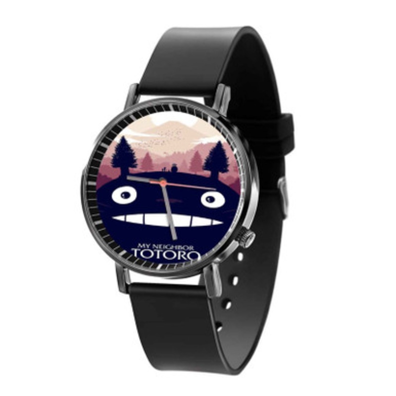 Studio Ghibli My Neighbor Totoro Black Quartz Watch Unisex With Premium Gift Box