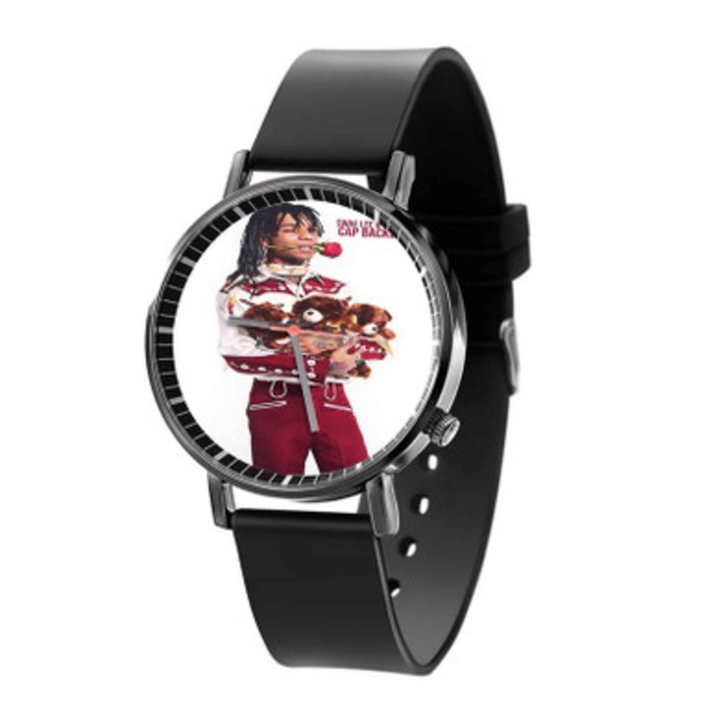Swae Lee and Nicki Minaj Cap Backwards Black Quartz Watch Unisex With Premium Gift Box