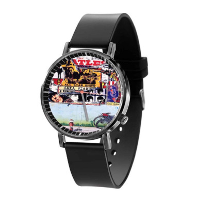 The Beatles Anthology Black Quartz Watch Unisex With Premium Gift Box
