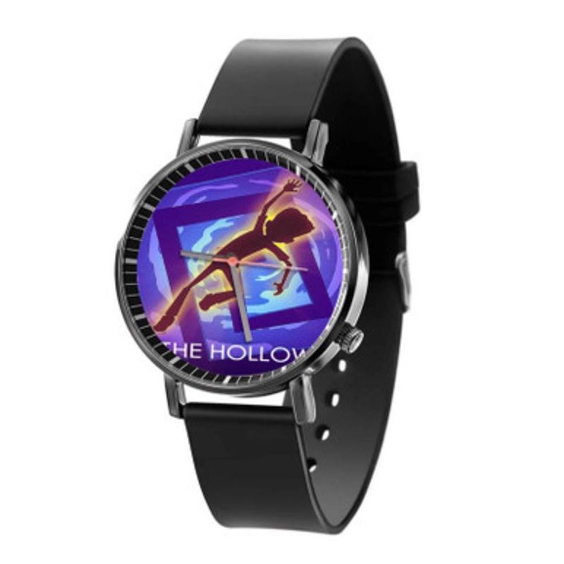 The Hollow Black Quartz Watch With Premium Gift Box for Unisex