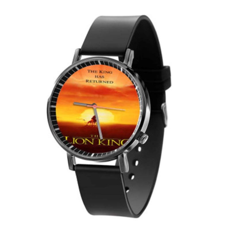 The King Has Returned The Lion King Black Quartz Watch Unisex With Premium Gift Box