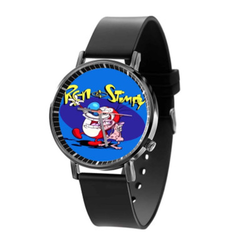 The Ren and Stimpy Show Unisex Black Quartz Watch With Premium Gift Box