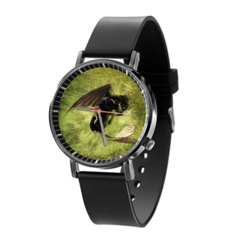 Toothless How To Train Your Dragon Black Quartz Watch Unisex With Premium Gift Box