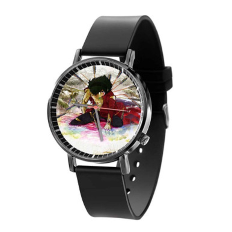 Towa no Quon Unisex Black Quartz Watch With Premium Gift Box