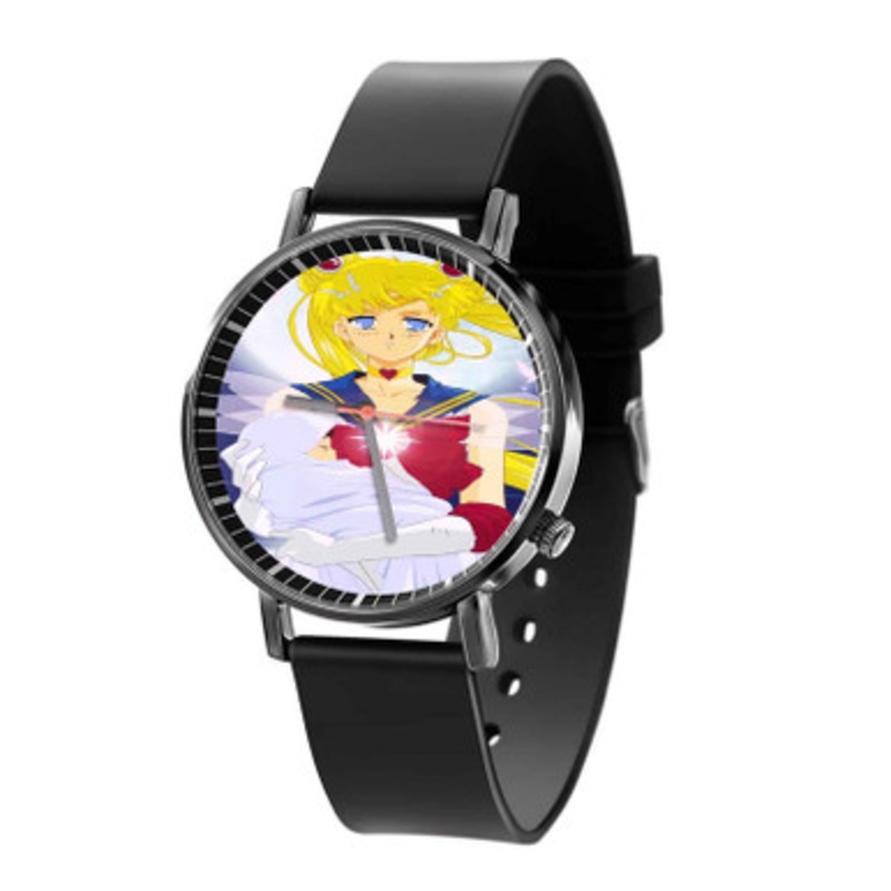 Ushagi Tsukino Sailor Moon Black Quartz Watch Unisex With Premium Gift Box
