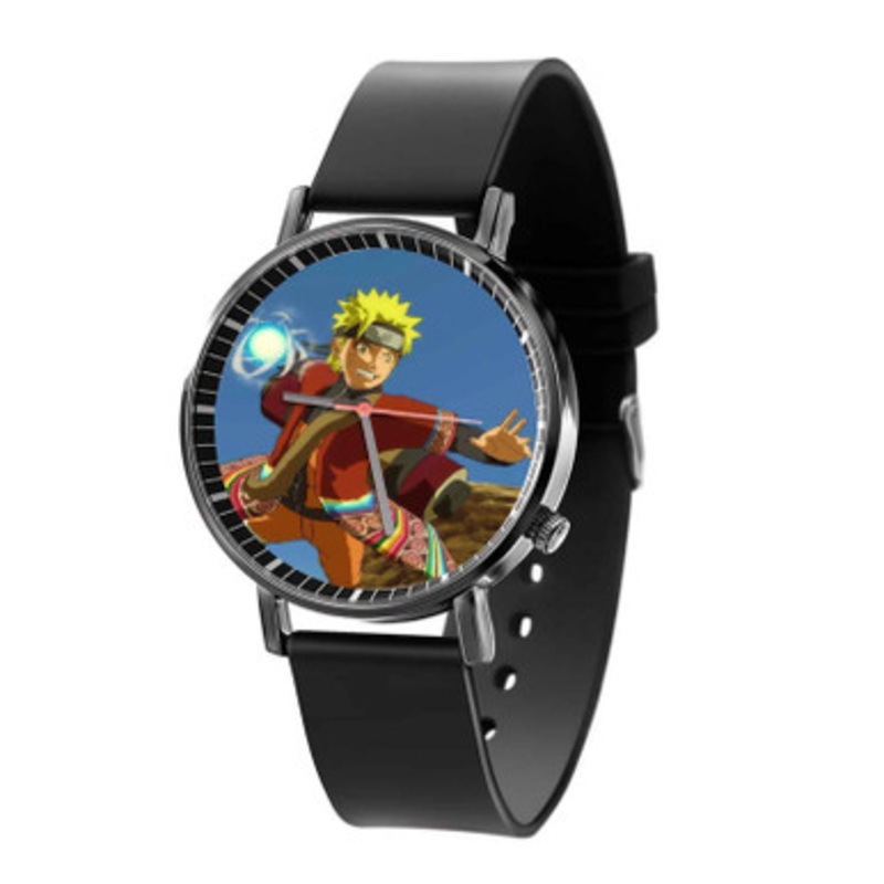 Uzumaki Naruto Power Black Quartz Watch Unisex With Premium Gift Box