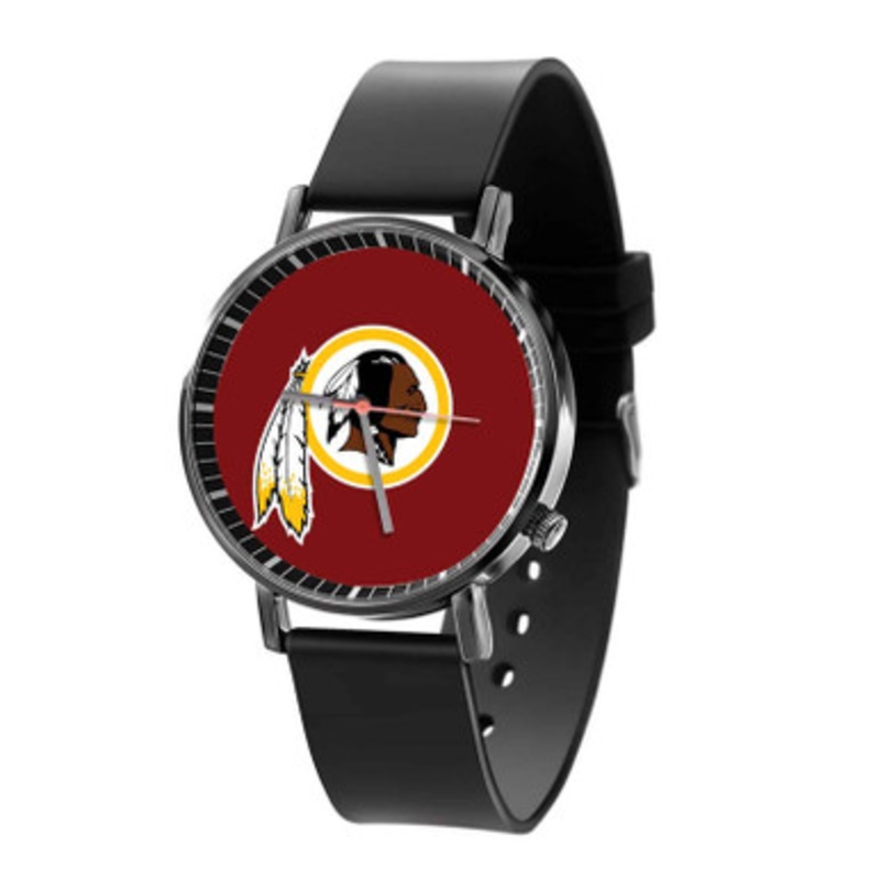 Washington Redskins NFL Art Black Quartz Watch Unisex With Premium Gift Box