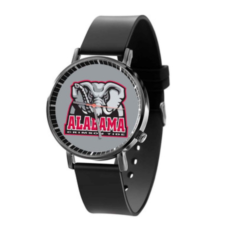 Alabama Crimson Tide Black Quartz Watch Unisex With Premium Gift Box