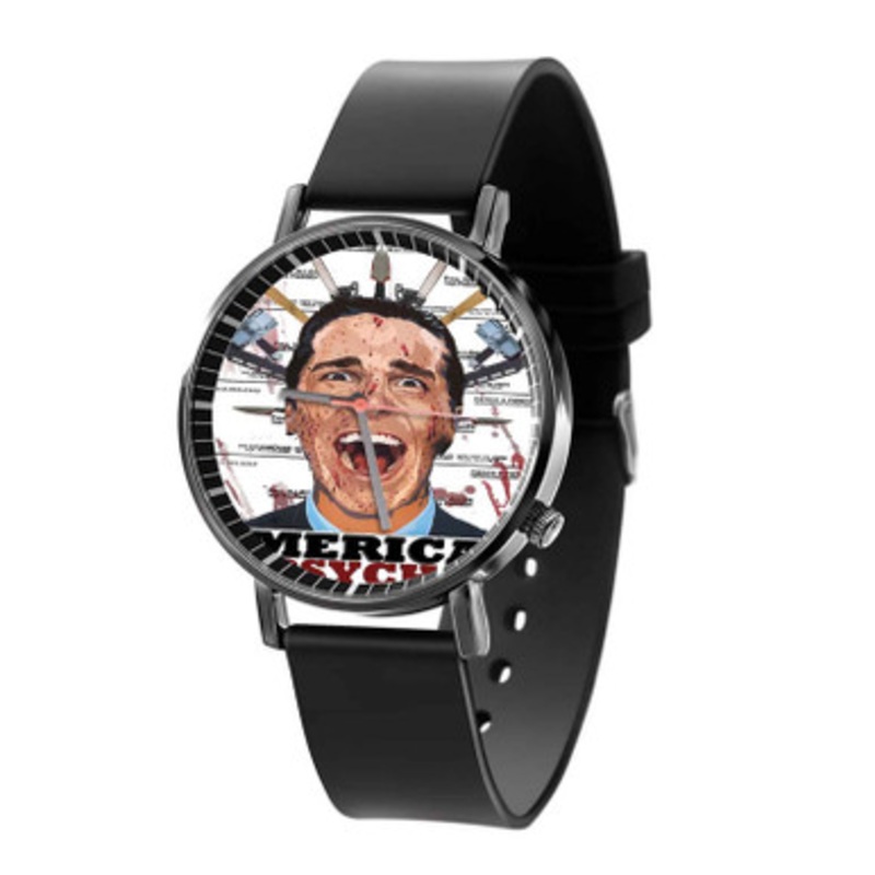 American Psycho Black Quartz Watch Unisex With Premium Gift Box