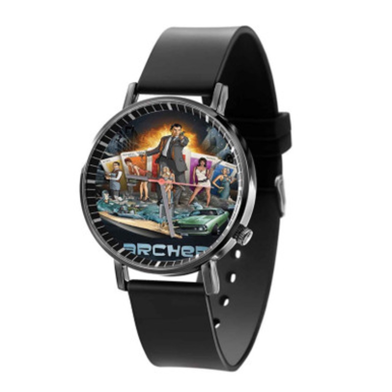 Archer With Womans Black Quartz Watch Unisex With Premium Gift Box