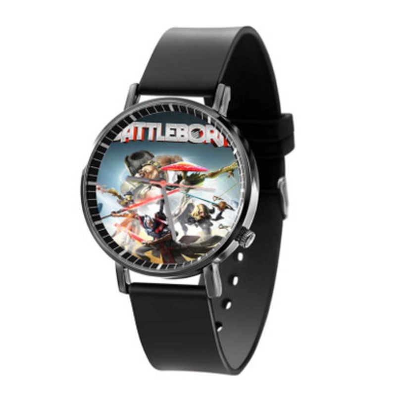 Battleborn Black Quartz Watch Unisex With Premium Gift Box