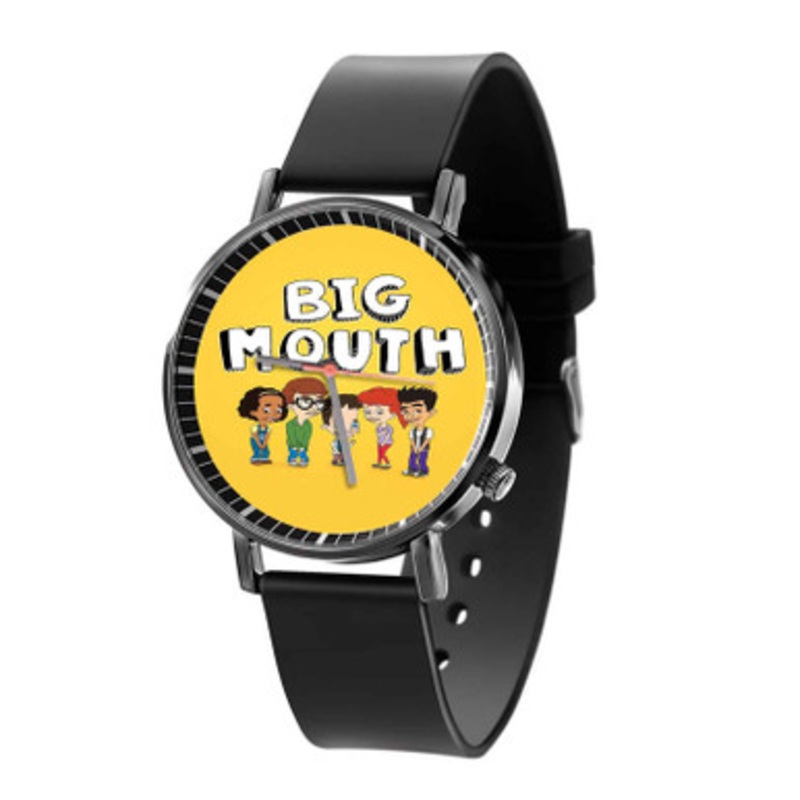 Big Mouth Great Unisex Black Quartz Watch With Premium Gift Box
