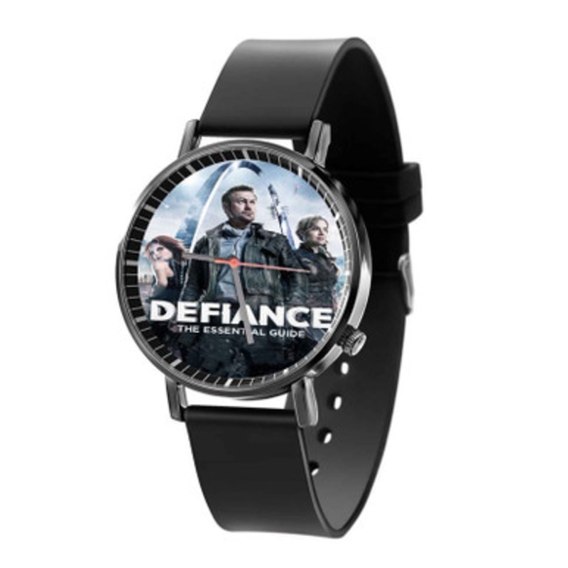 Defiance The Essential Guide Unisex Black Quartz Watch With Premium Gift Box