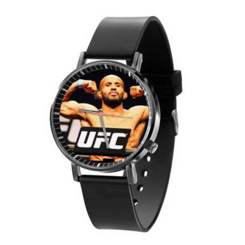 Demetrious Johnson Black Quartz Watch Unisex With Premium Gift Box
