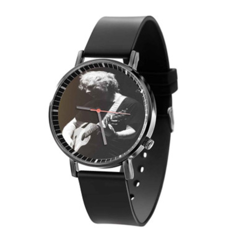 Ed Sheeran Print Black Quartz Watch Unisex With Premium Gift Box