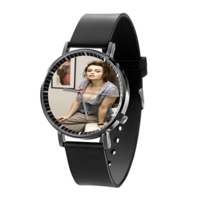 Helena Bonham Carter Black Quartz Watch With Premium Gift Box for Unisex