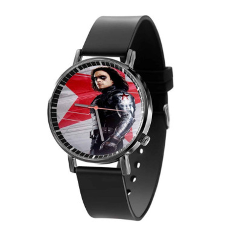 James Bucky Barnes Marvel Unisex Black Quartz Watch With Premium Gift Box