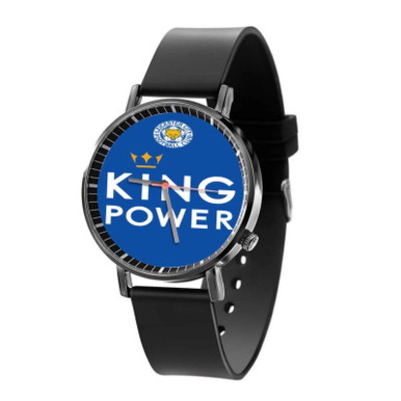 King Power Leicester City FC Unisex Black Quartz Watch With Premium Gift Box