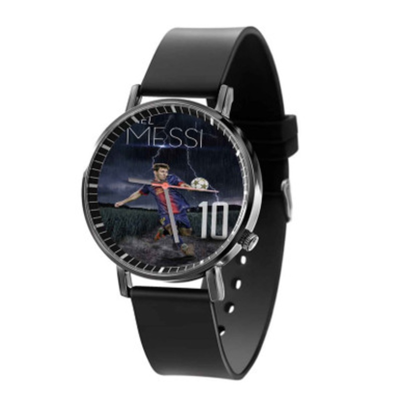 Lionel Messi Black Quartz Watch Unisex With Premium Gift Box