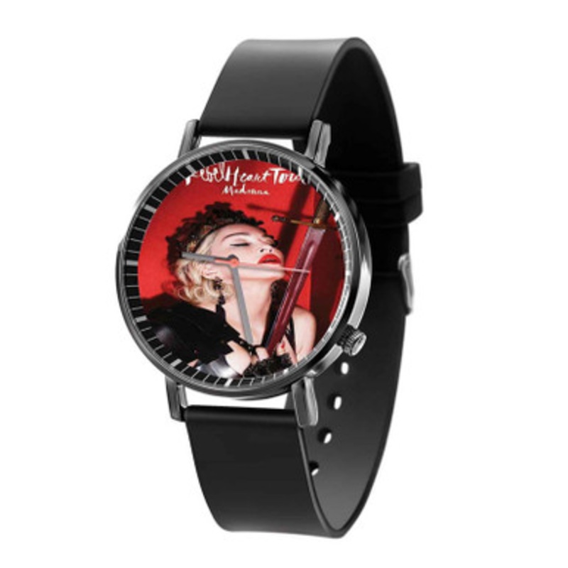 Madonna Rebel Heart Tour Red Black Quartz Watch Unisex With Premium Gift Box