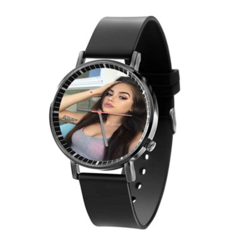 Maggie Lindemann Black Quartz Watch With Premium Gift Box for Unisex