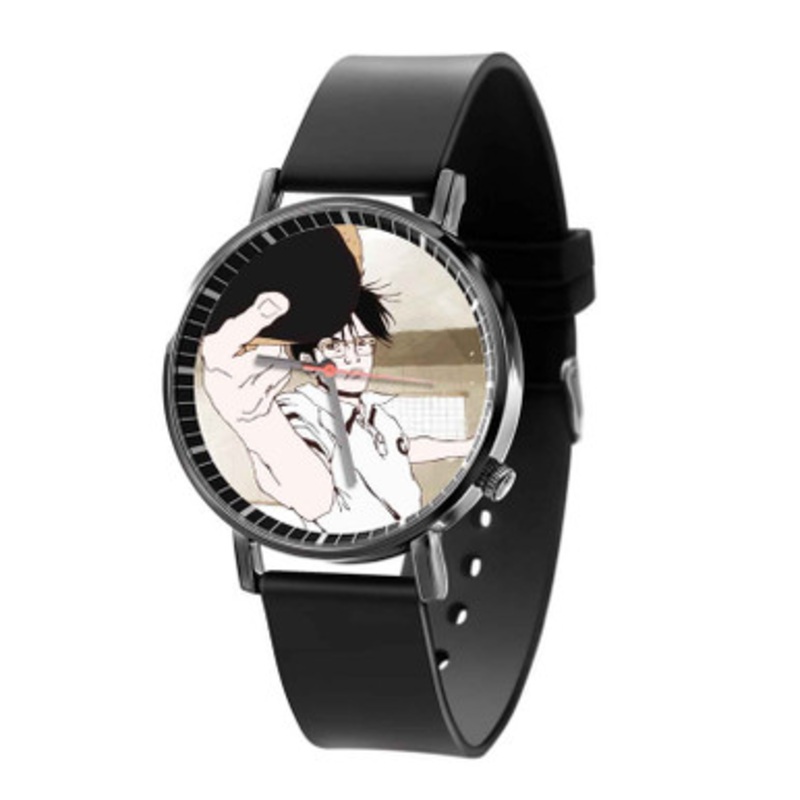 Ping Pong The Animation Unisex Black Quartz Watch With Premium Gift Box