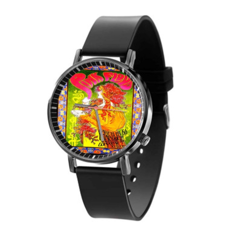 Pink Floyd Marquee 66 Black Quartz Watch Unisex With Premium Gift Box