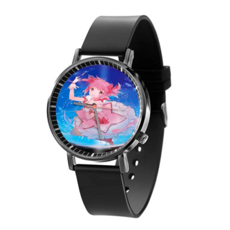 Puella Magi Madoka Magica Kaname Black Quartz Watch Unisex With Premium Gift Box