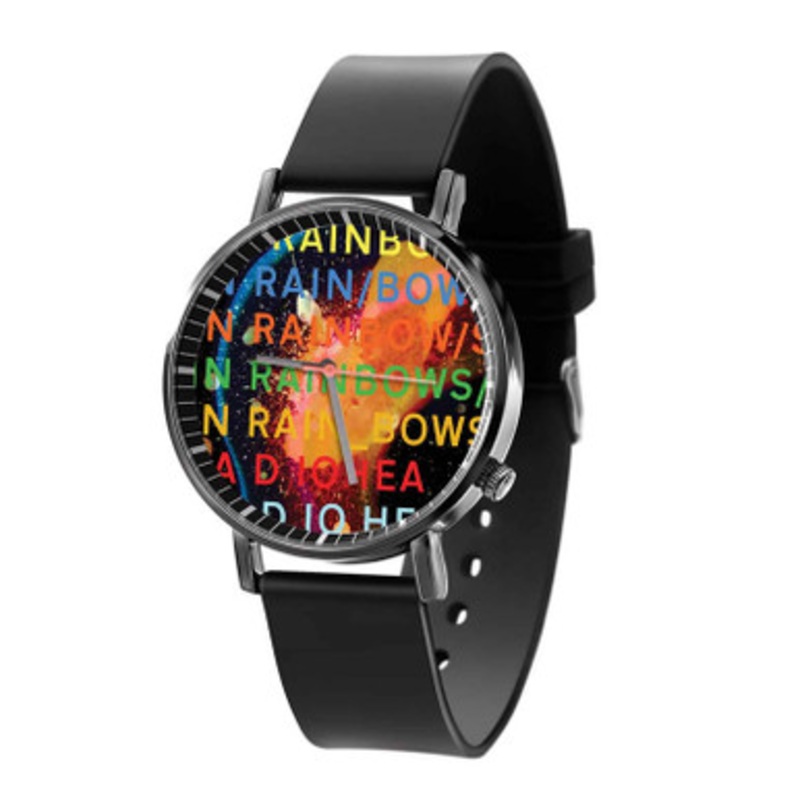 Radiohead Rainbow Unisex Black Quartz Watch With Premium Gift Box