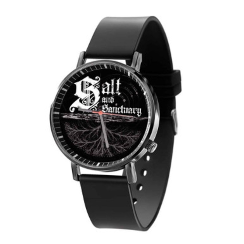 Salt and Sanctuary Unisex Black Quartz Watch With Premium Gift Box