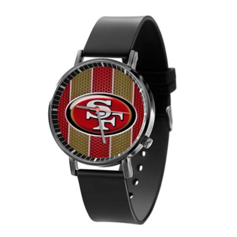 San Francisco 49ers NFL Black Quartz Watch Unisex With Premium Gift Box