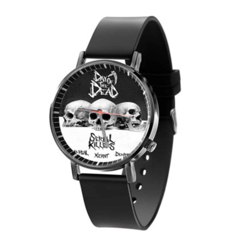 Serial Killers Day of The Dead Black Quartz Watch Unisex With Premium Gift Box