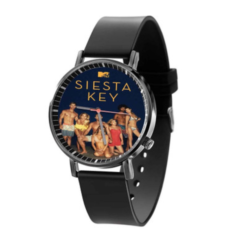 Siesta Key Black Quartz Watch Unisex With Premium Gift Box