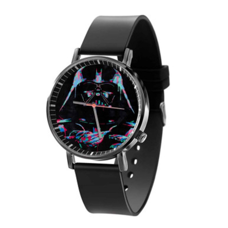 Star Wars Neon Darth Vader Black Quartz Watch Unisex With Premium Gift Box