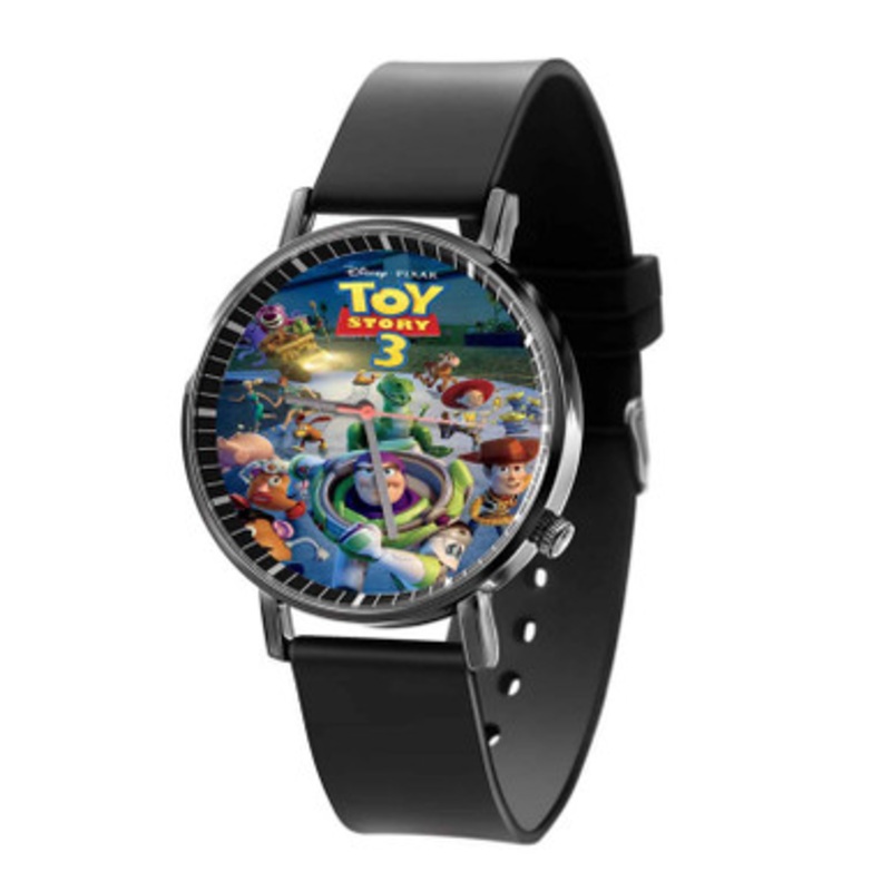 Toy Story 3 Black Quartz Watch Unisex With Premium Gift Box