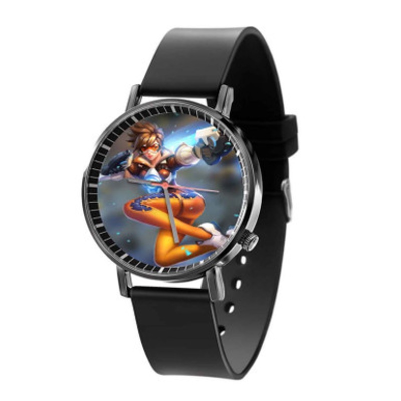 Tracer Overwatch Arts Unisex Black Quartz Watch With Premium Gift Box