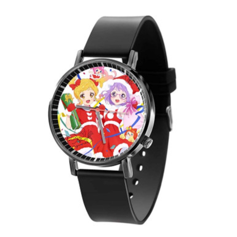Aikatsu Stars 2nd Season Hoshi no Tsubasa Black Quartz Watch Unisex With Premium Gift Box