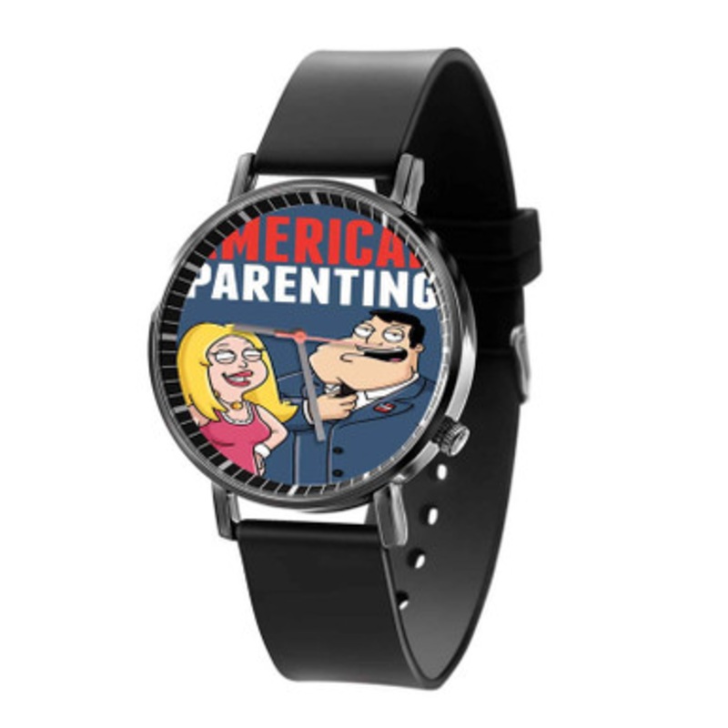 American Dad American Parenting Unisex Black Quartz Watch With Premium Gift Box