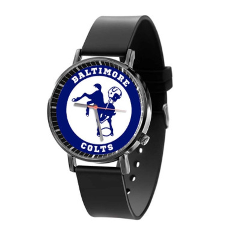 Baltimore Colts NFL Black Quartz Watch Unisex With Premium Gift Box